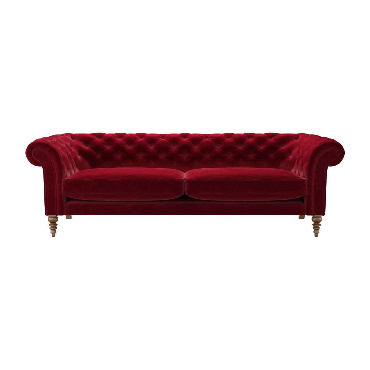 Oscar 4 Seat Sofa in Malbec Cotton Matt Velvet – image 1