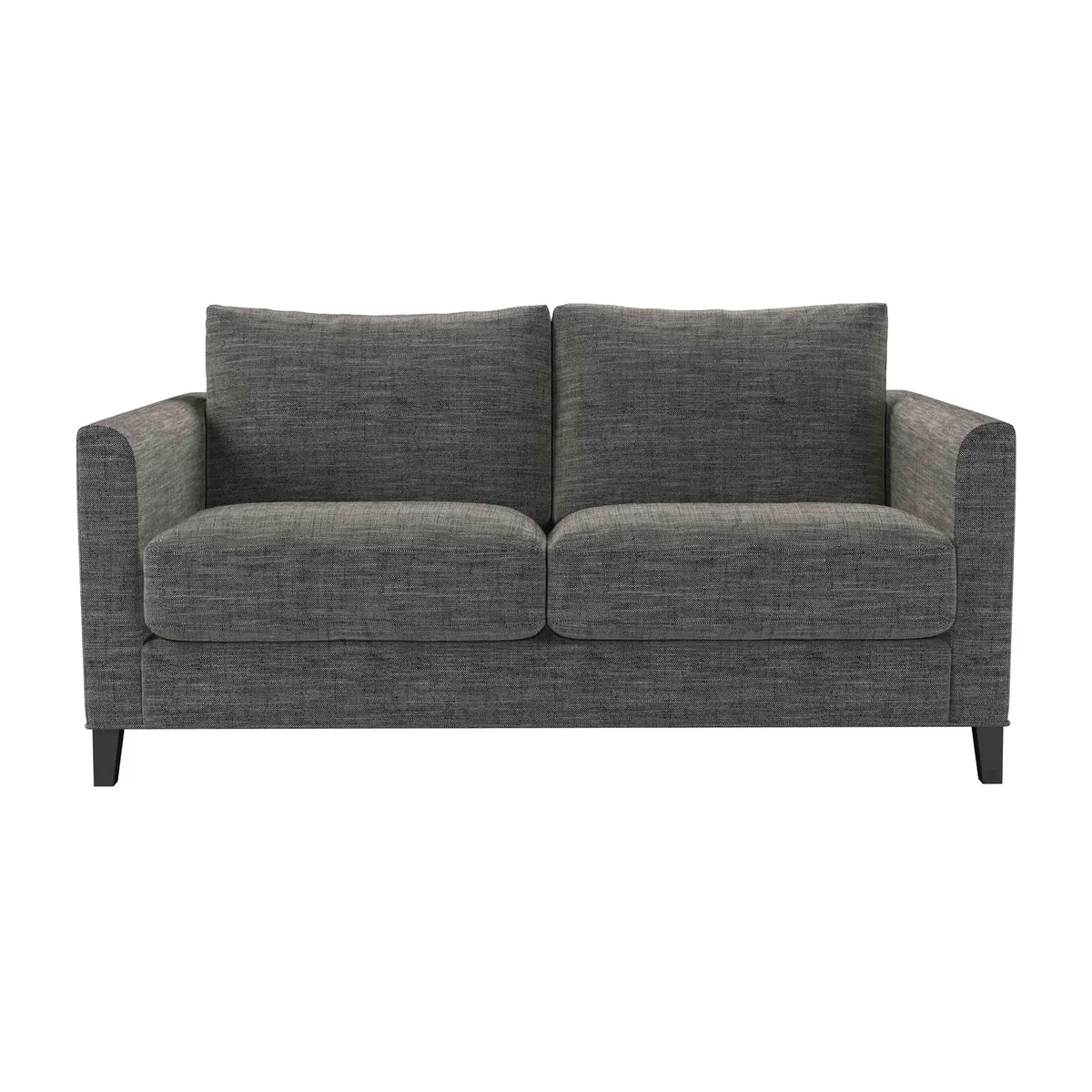 Izzy 2 Seat Sofa in Liquorice Baylee Multi-Tone Viscose Linen – image 1