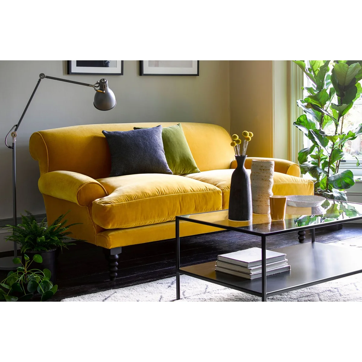 Saturday 2.5 Seat Sofa in Sea Spray Aquaclean Clever Chenille – image 2
