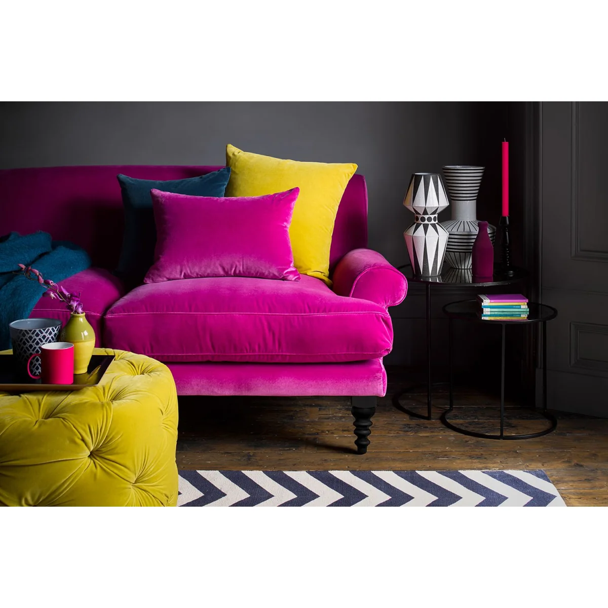 Saturday 2.5 Seat Sofa in Sea Spray Aquaclean Clever Chenille – image 4
