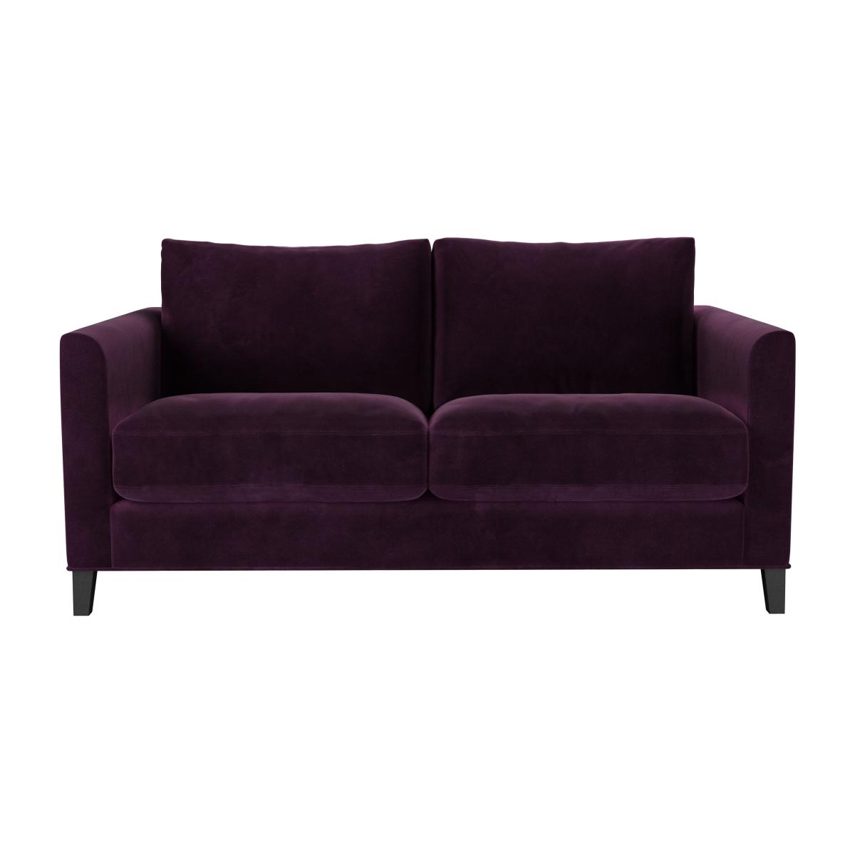 Izzy 2 Seat Sofa (breaks down) in Damson Smart Velvet – image 1