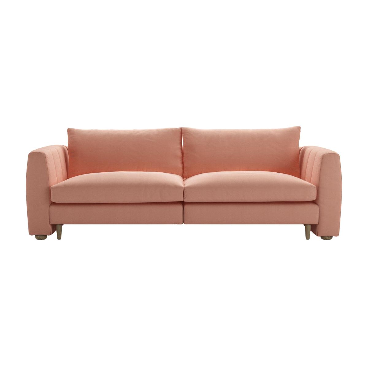 Tiffany 2.5 Seat Sofa in Sakura Pink Organic Smart Cotton