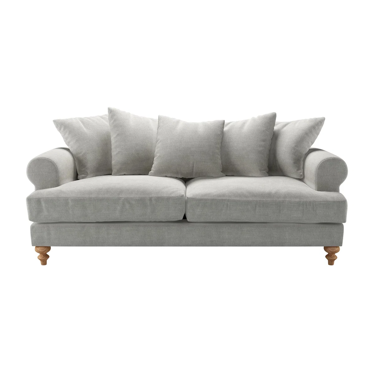 Teddy 3 Seat Sofa in Fog Aquaclean Clever Chenille – image 1