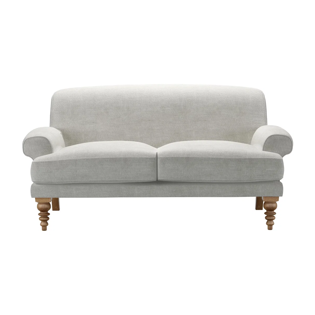 Saturday 2 Seat Sofa (breaks down) in Fog Aquaclean Clever Chenille – image 1