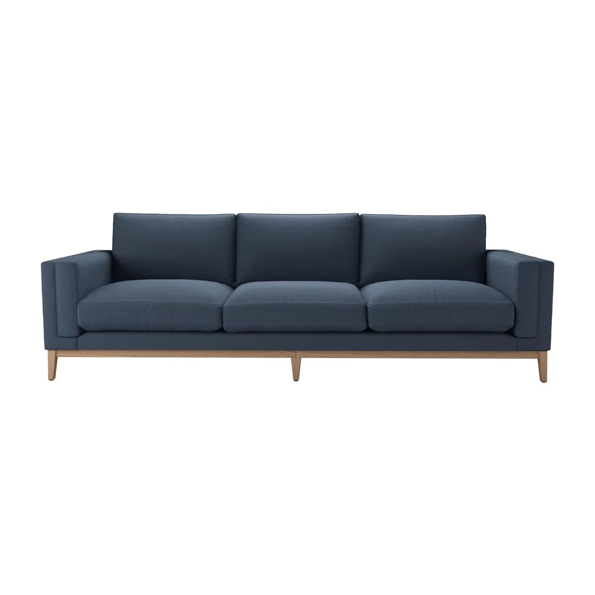 Costello 4 Seat Sofa in Midnight Blue Brushed Linen Cotton – image 1