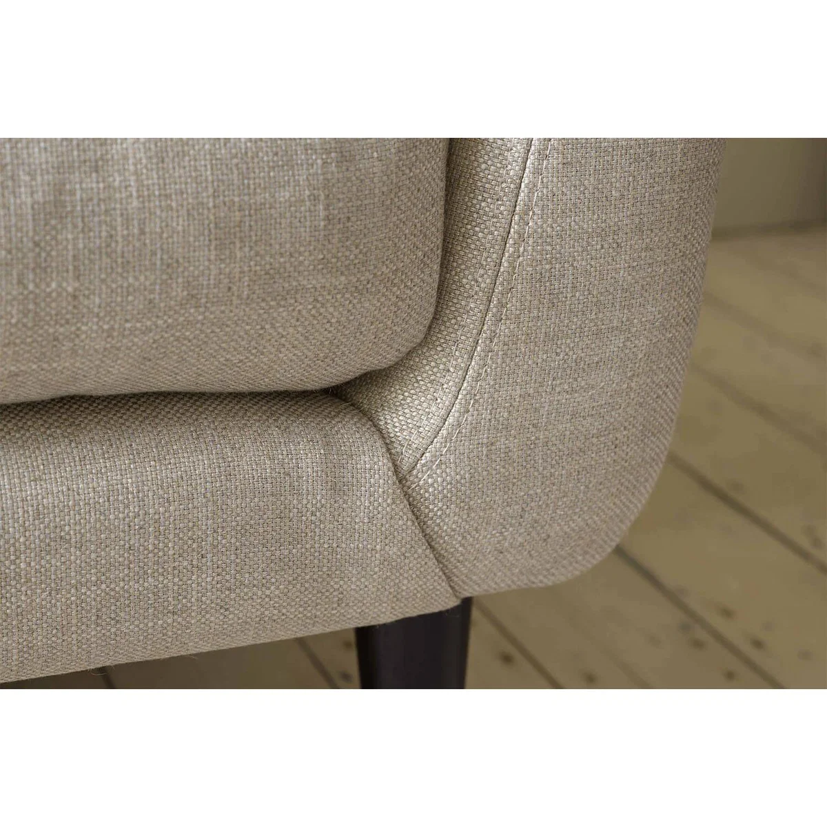 Holly 2 Seat Sofa in Liquorice Baylee Multi-Tone Viscose Linen – image 6