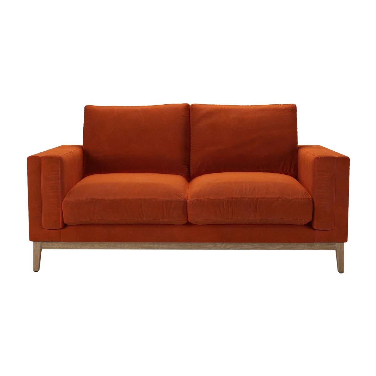 Costello 2 Seat Sofa in Brick Aquaclean Clever Velvet – image 1