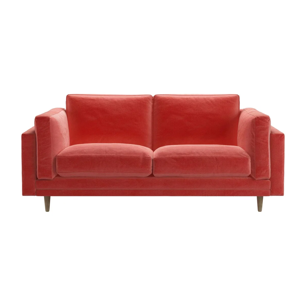 Marco 2 Seat Sofa in Dusty Rose Cotton Matt Velvet – image 1