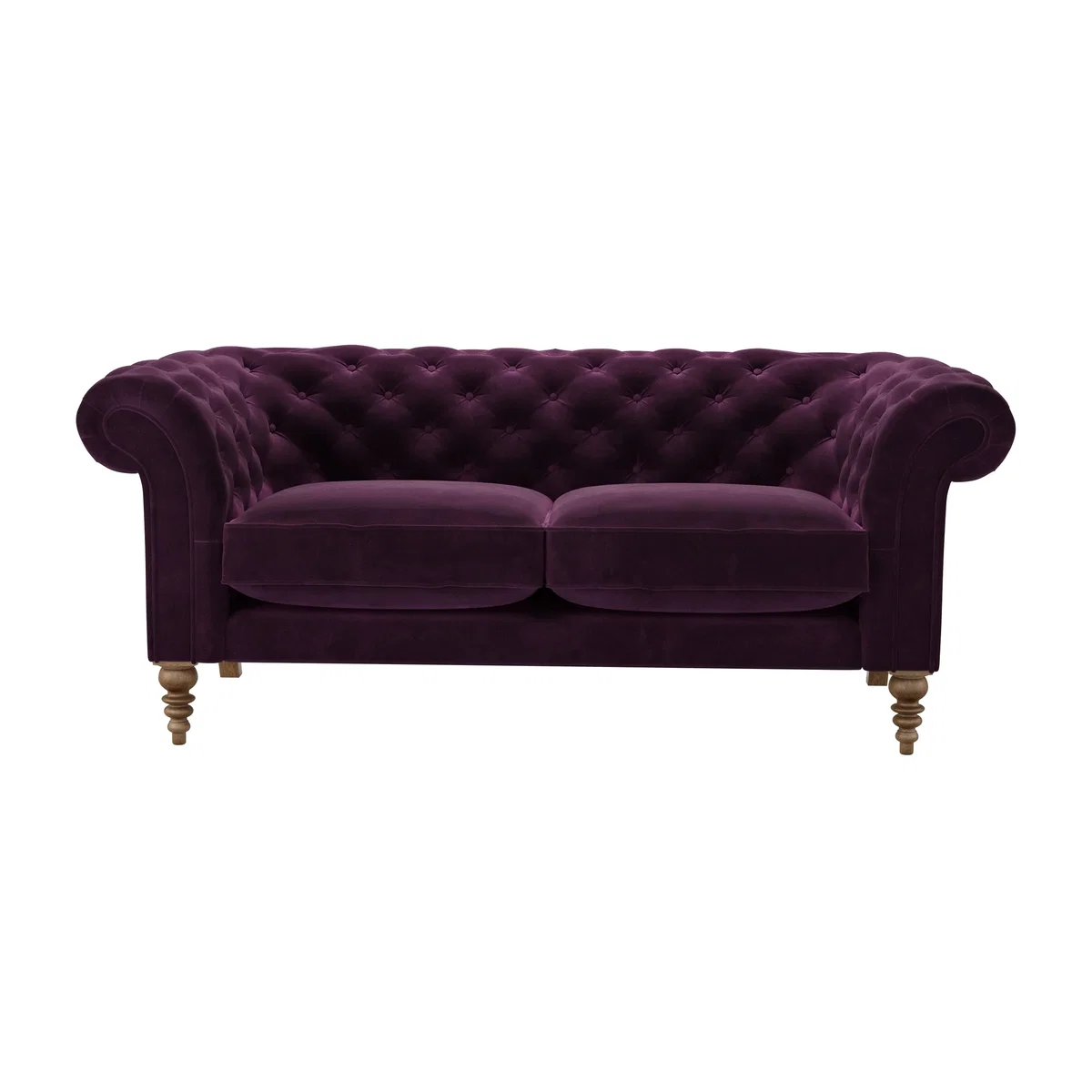 Oscar 2.5 Seat Sofa in Damson Smart Velvet – image 1