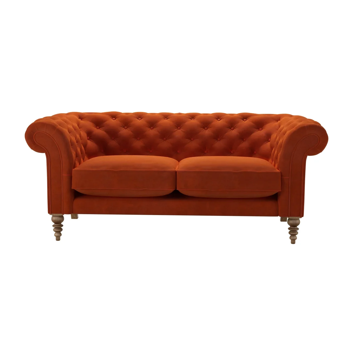 Oscar 2.5 Seat Sofa in Brick Aquaclean Clever Velvet – image 1