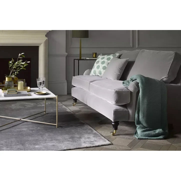 Bluebell 2.5 Seat Sofa (breaks down) in Liquorice Baylee Multi-Tone Viscose Linen – image 3