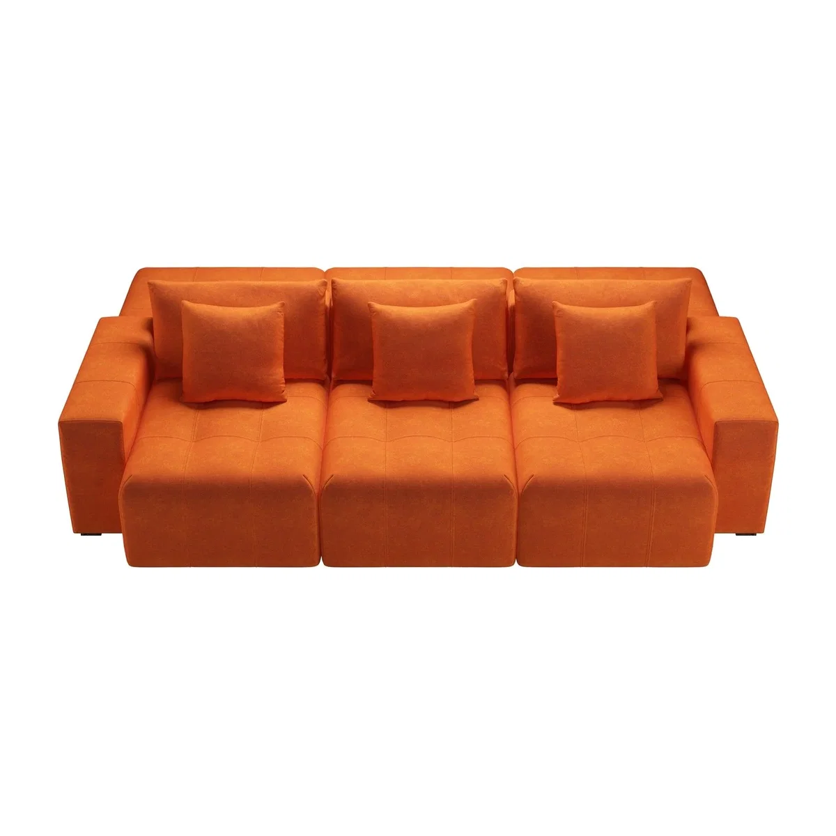 Romy Double sided Sofa in Paprika Smart Velvet - sofa.com