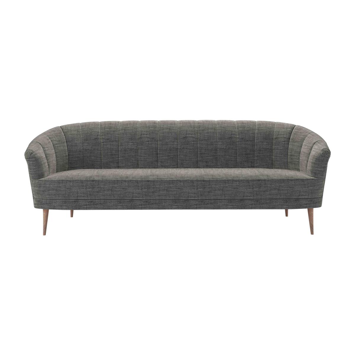 Harper 3 Seat Sofa in Liquorice Baylee Multi-Tone Viscose Linen – image 1