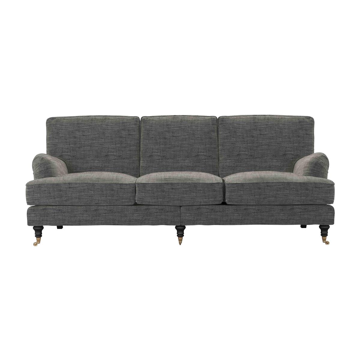 Bluebell 4 Seat Sofa in Liquorice Baylee Multi-Tone Viscose Linen – image 1