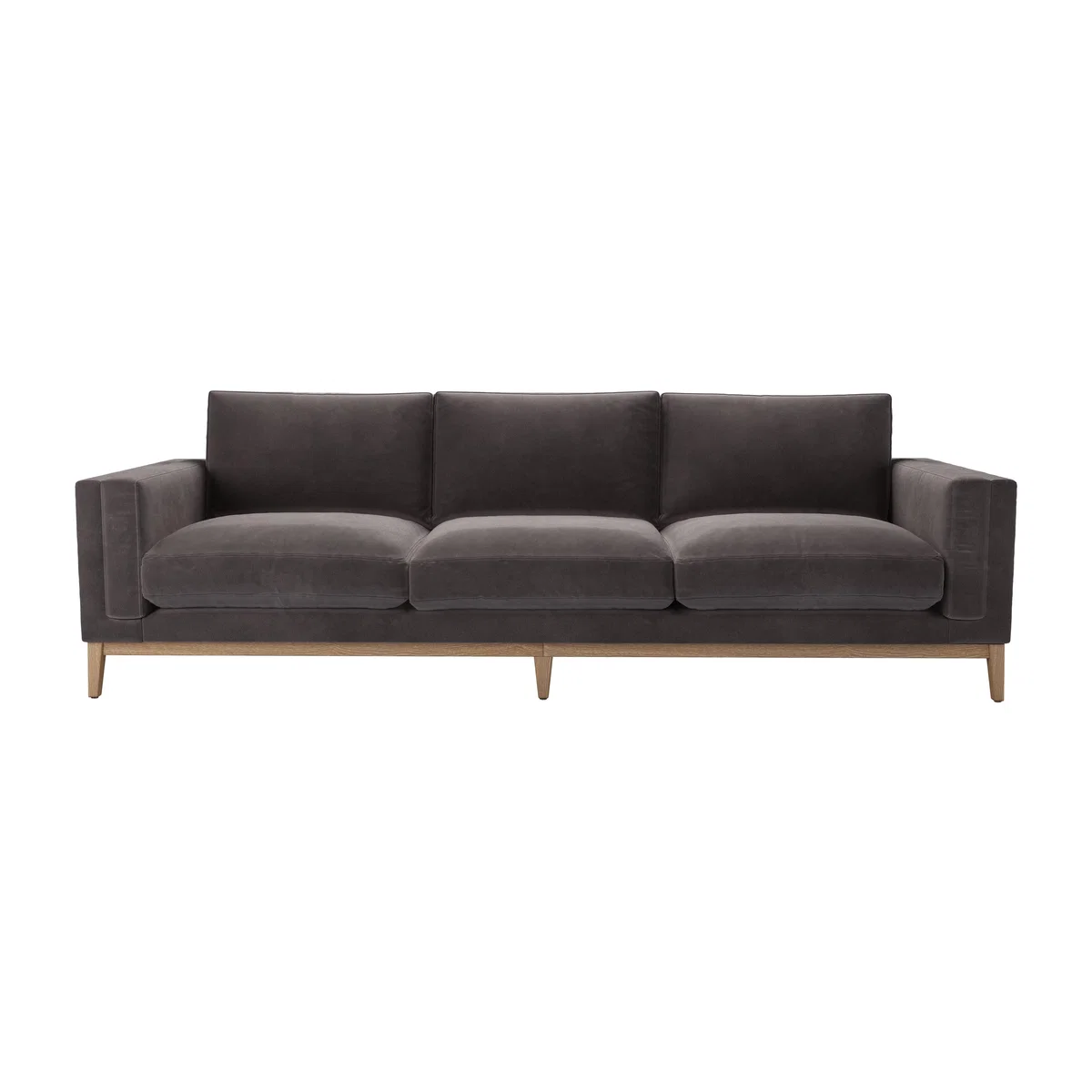 Costello 4 Seat Sofa in Shale Aquaclean Clever Velvet – image 1