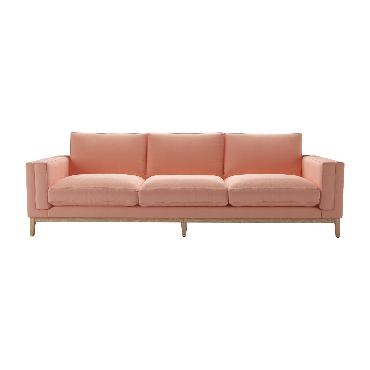 Costello 4 Seat Sofa in Sakura Pink Organic Smart Cotton – image 1