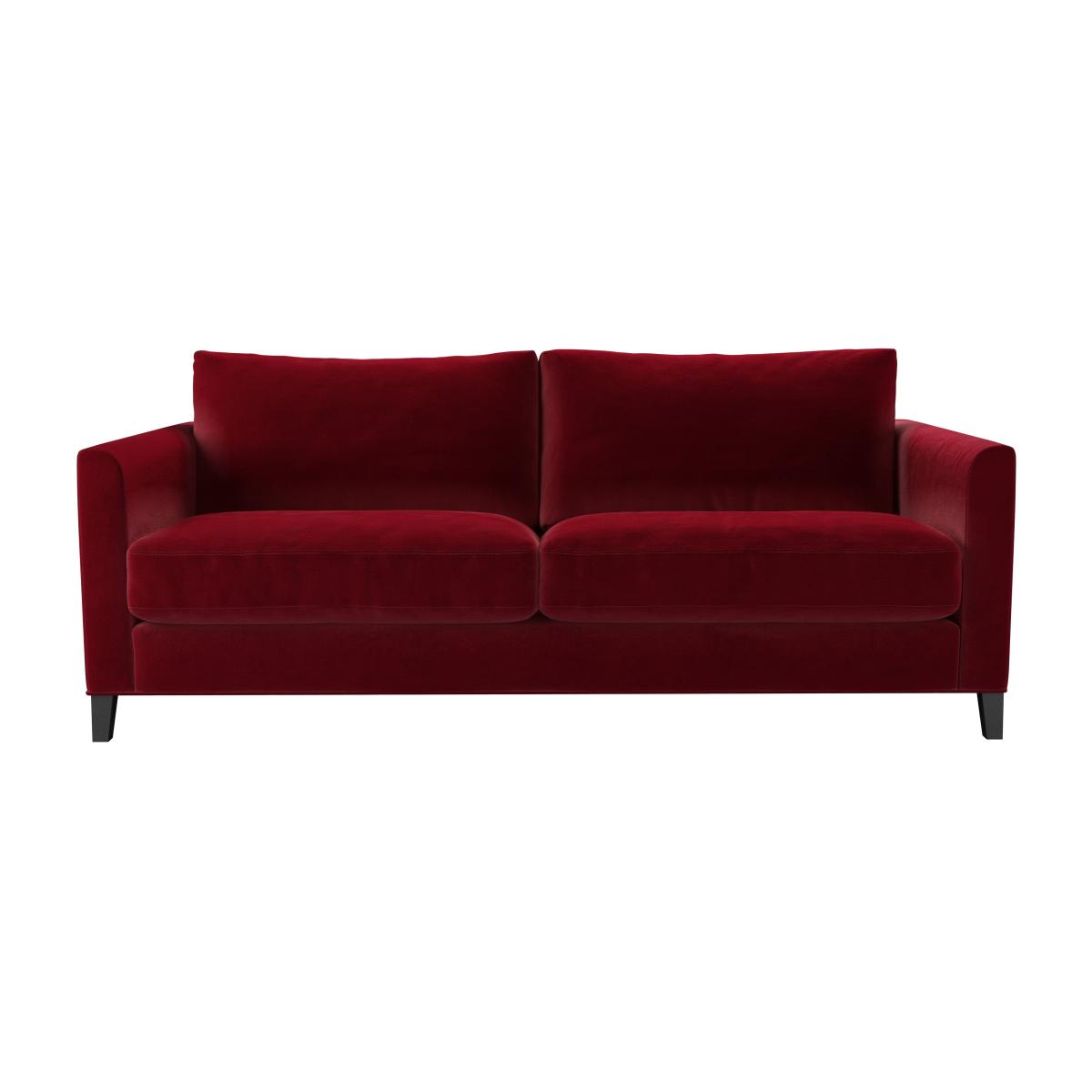 Izzy 3 Seat Sofa in Malbec Cotton Matt Velvet – image 1