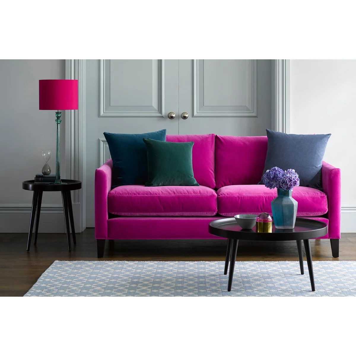 Izzy 2.5 Seat Sofa in Jasmine Silky Jacquard Weave – image 2