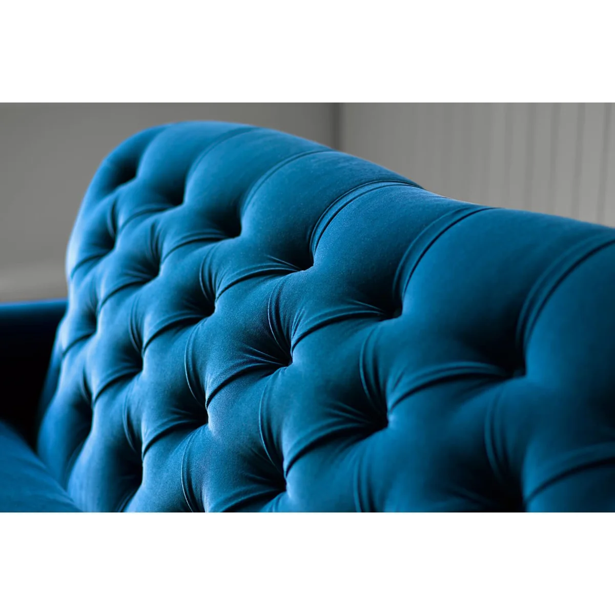 Snowdrop Button Back 2.5 Seat Sofa in Damson Smart Velvet – image 3