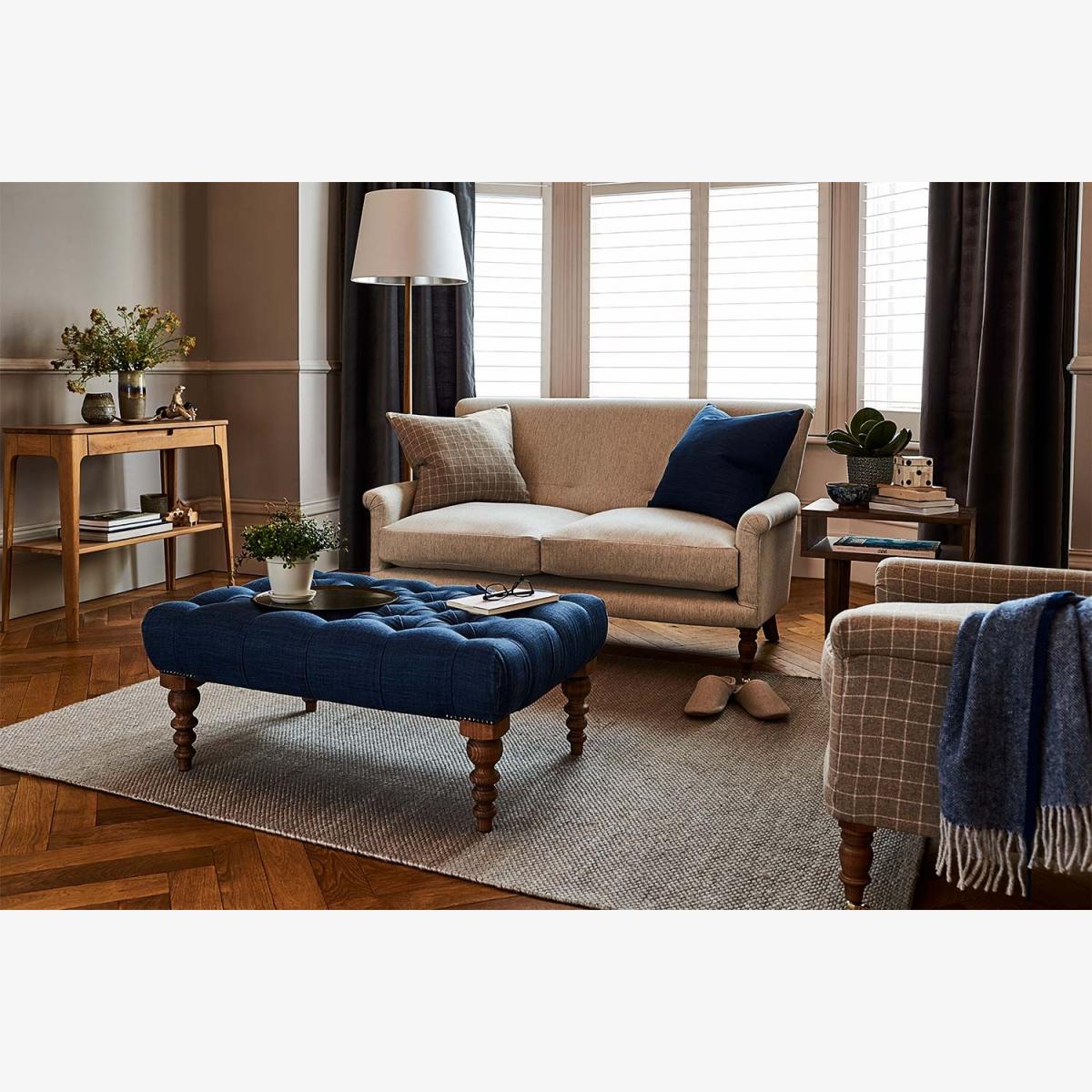 Alderney 2 Seat Sofa in Fog Aquaclean Clever Chenille – image 1