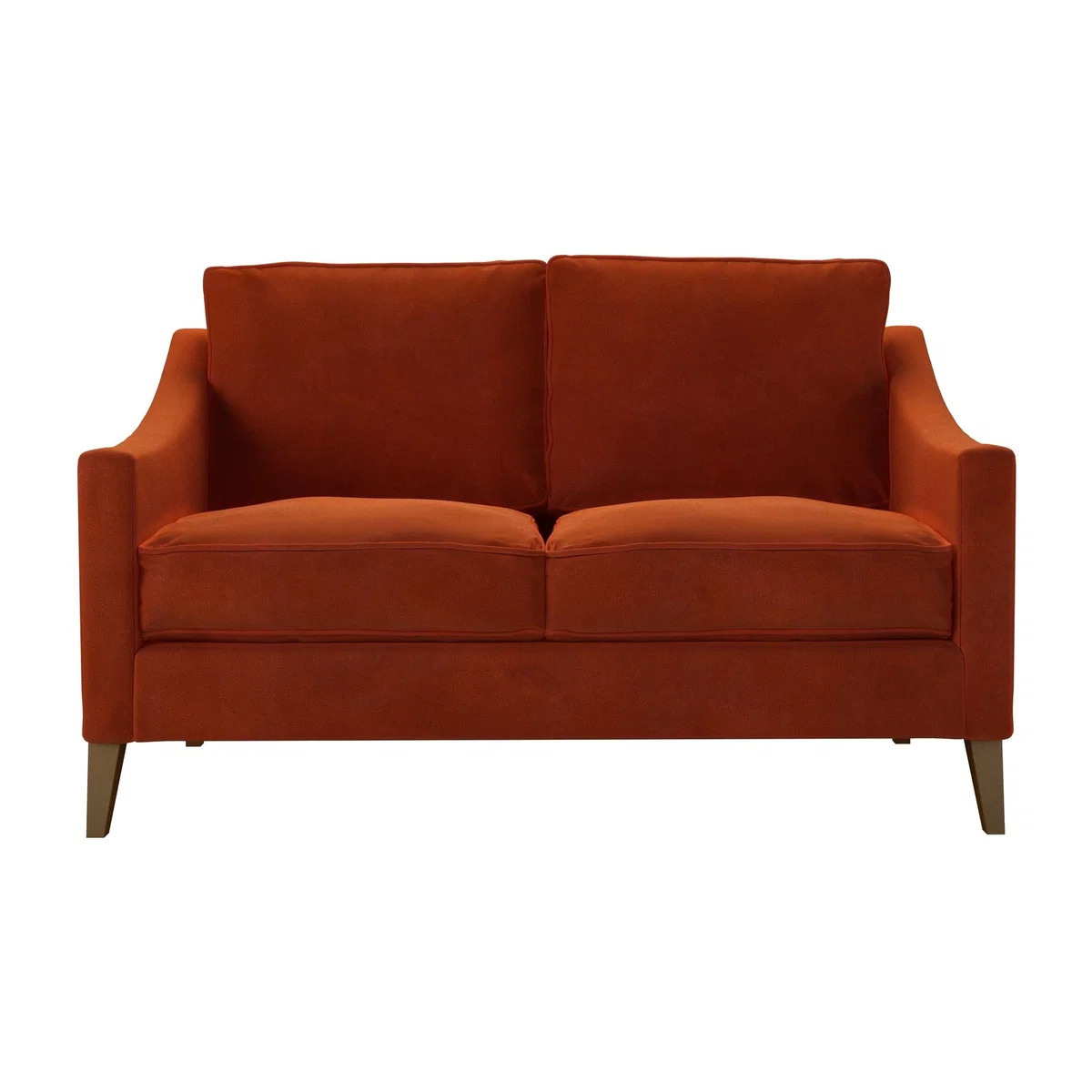 Iggy 2 Seat Sofa in Brick Aquaclean Clever Velvet – image 1