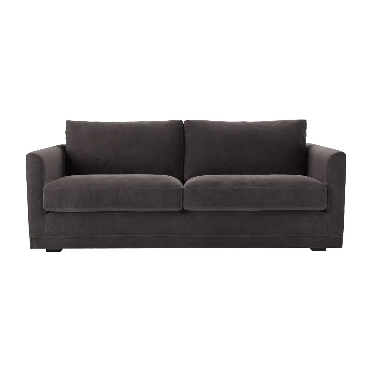 Aissa 3 Seat Sofa with removable cover in Shale Aquaclean Clever Velvet – image 1
