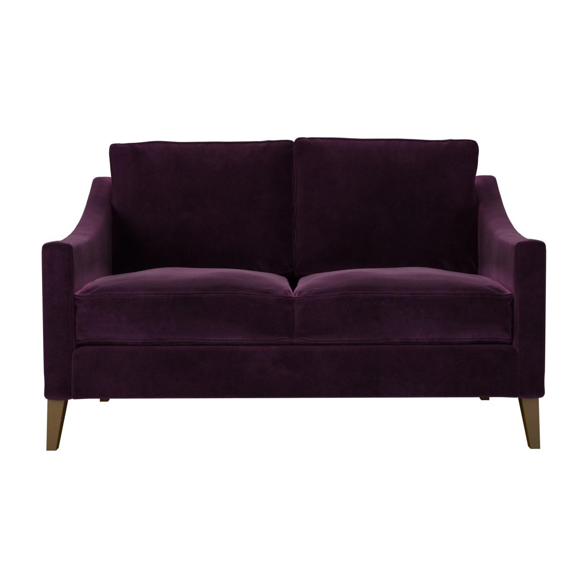 Iggy 2 Seat Sofa in Damson Smart Velvet – image 1