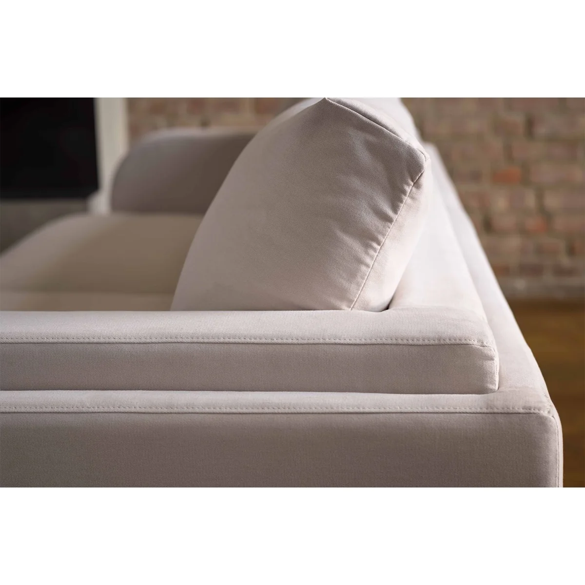 Boston Curved Arm 2.5 Seat Sofa in Pomegranate Bubble Velvet – image 6