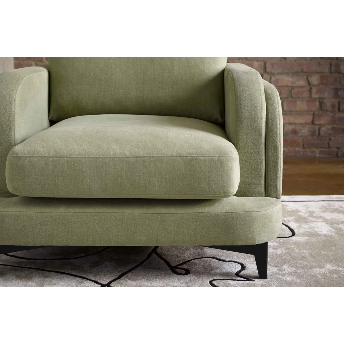Boston Curved Arm 2.5 Seat Sofa in Pomegranate Bubble Velvet – image 8