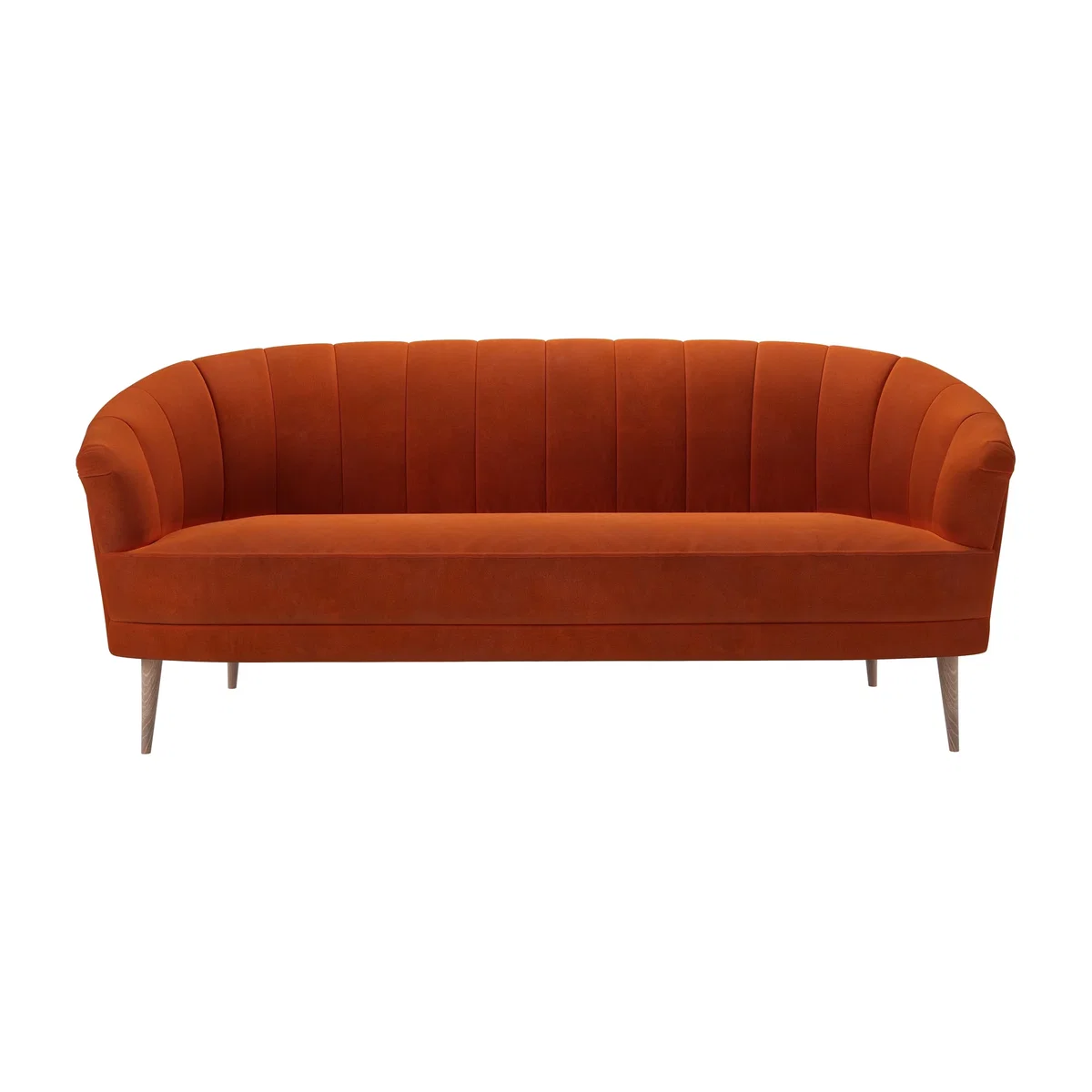 Harper 2.5 Seat Sofa in Brick Aquaclean Clever Velvet – image 1