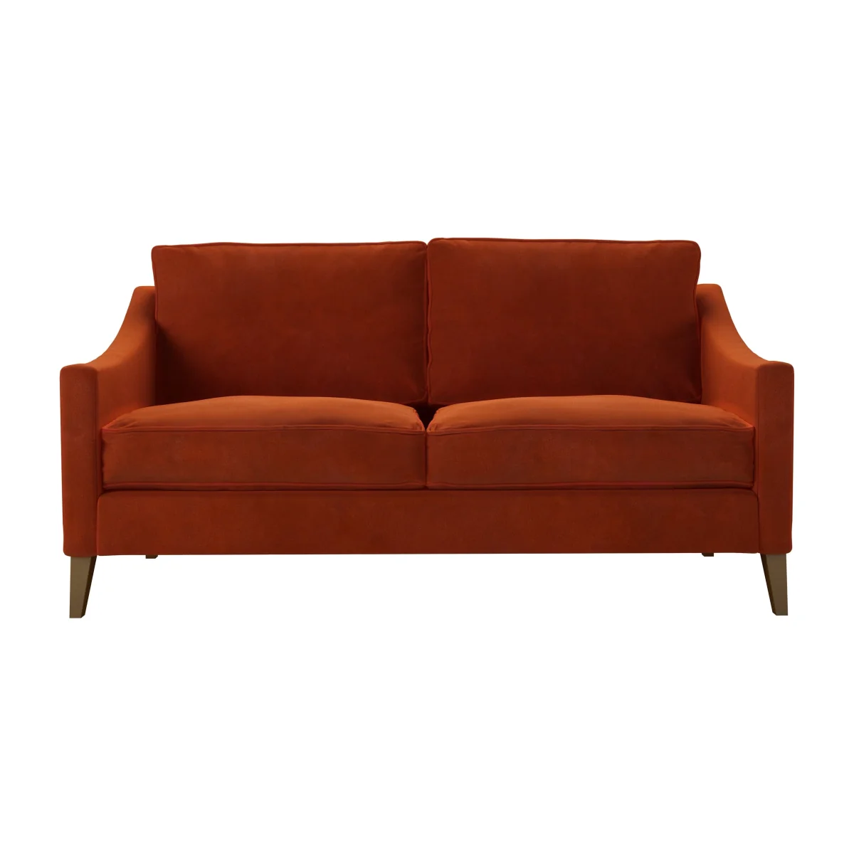 Iggy 2.5 Seat Sofa in Brick Aquaclean Clever Velvet – image 1