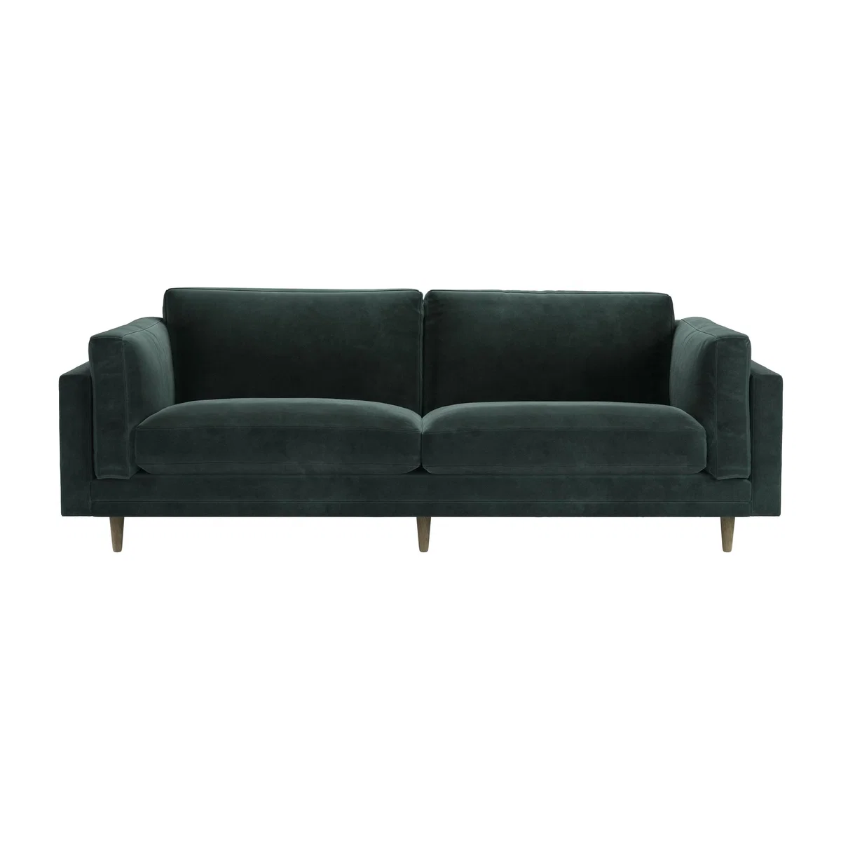 Marco 3 Seat Sofa in Smokey Green Cashmere Velvet – image 1
