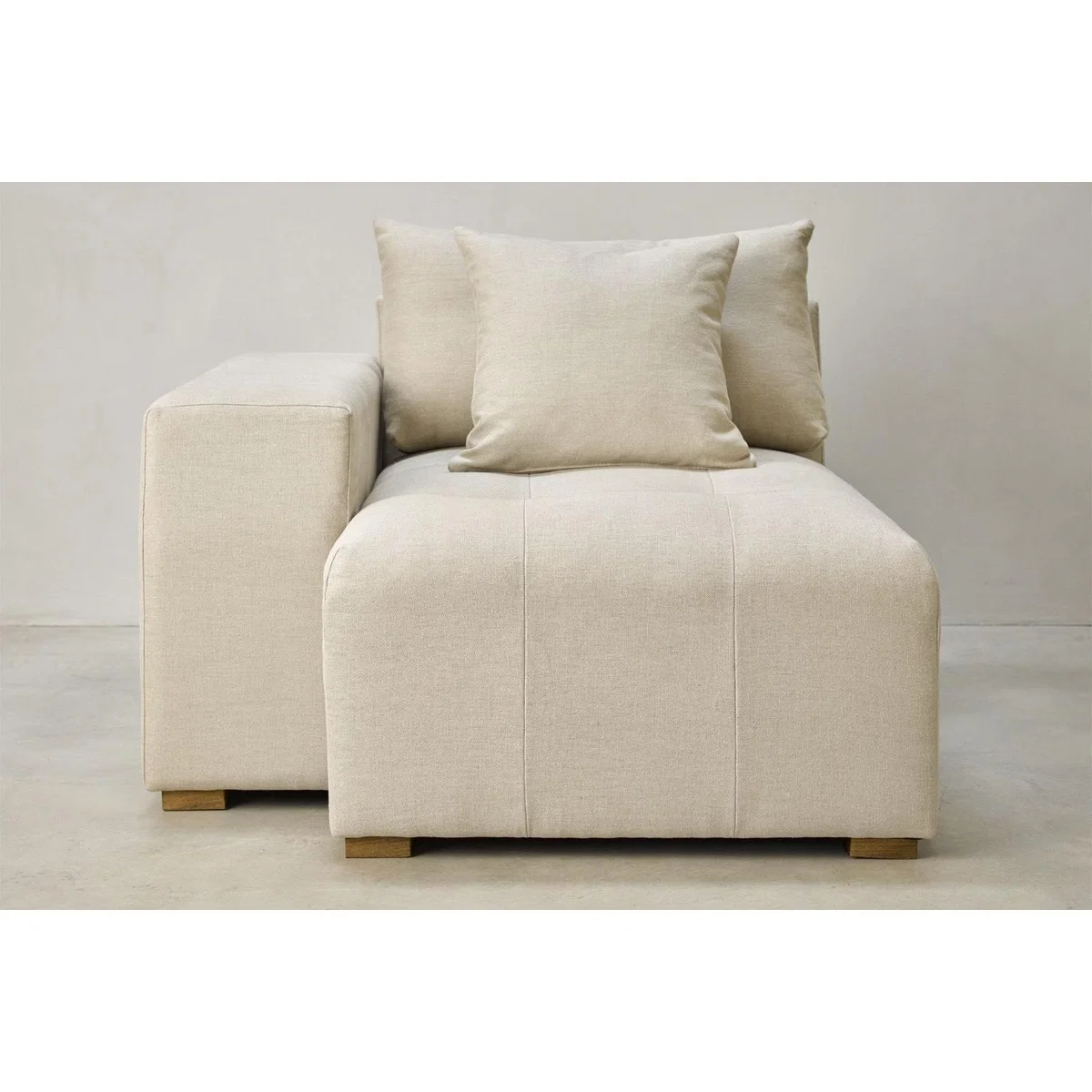 Romy Double sided Sofa in Pewter Grain Leather – image 2