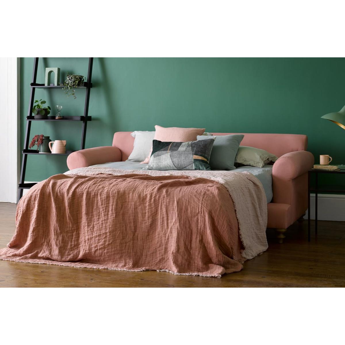 Teddy 2 Seat Sofa bed in Damson Smart Velvet – image 2