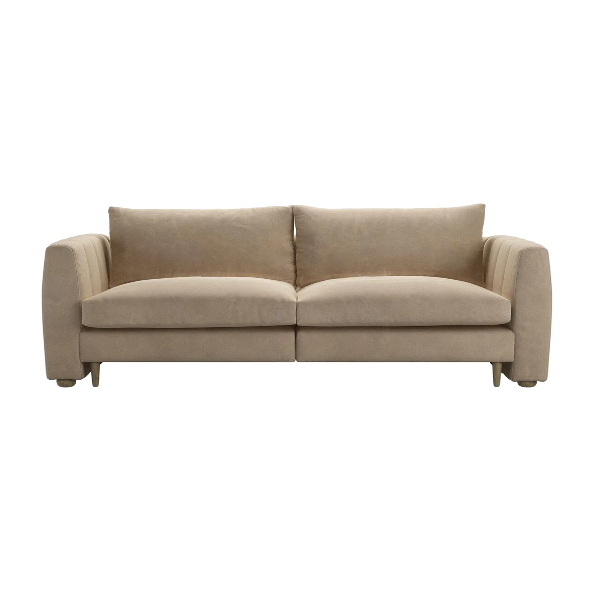 Tiffany 2.5 Seat Sofa in Fawn Aquaclean Clever Velvet – image 1