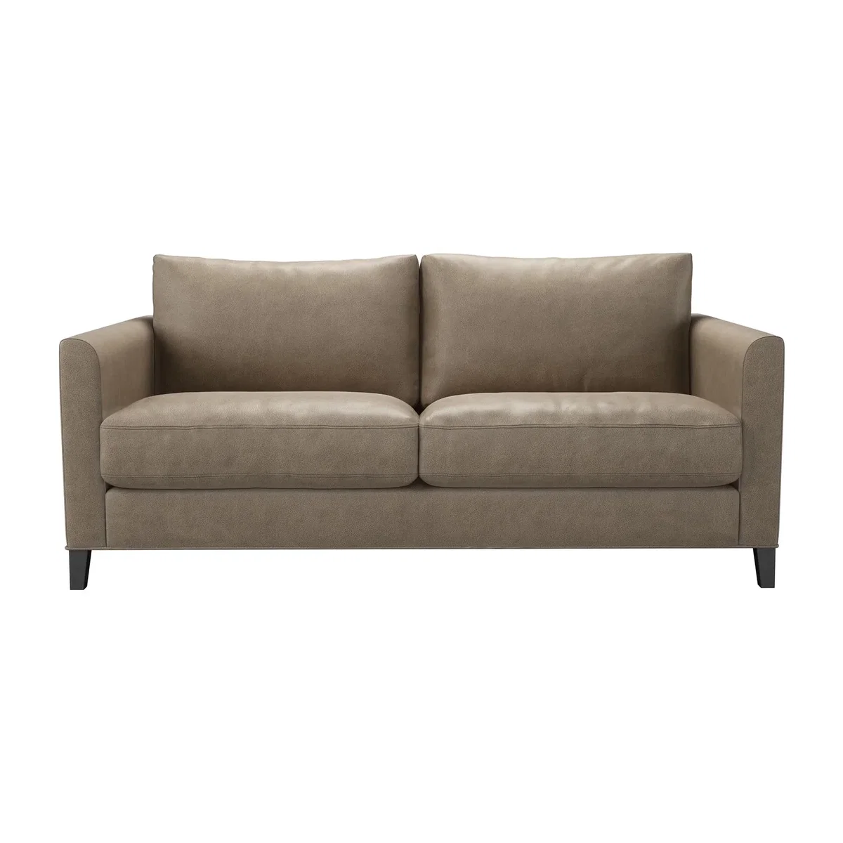 Izzy 2.5 Seat Sofa in Pewter Grain Leather - sofa.com