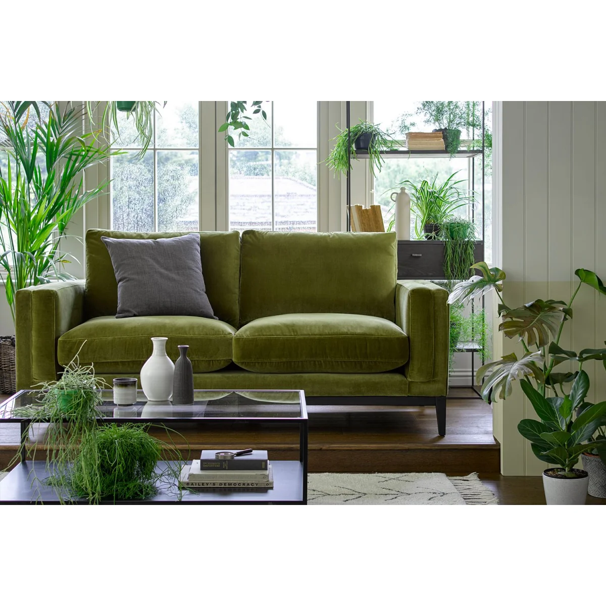 Costello  2.5 Seat Sofa in Malbec Cotton Matt Velvet – image 2
