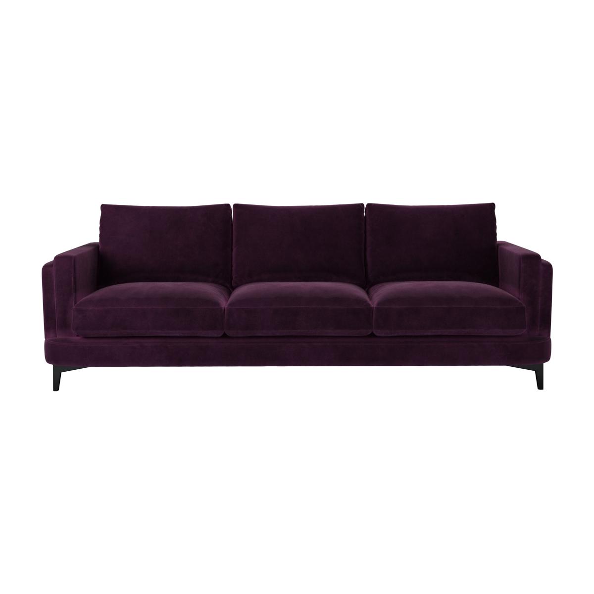 Boston Squared Arm 4 Seat Sofa in Damson Smart Velvet – image 1