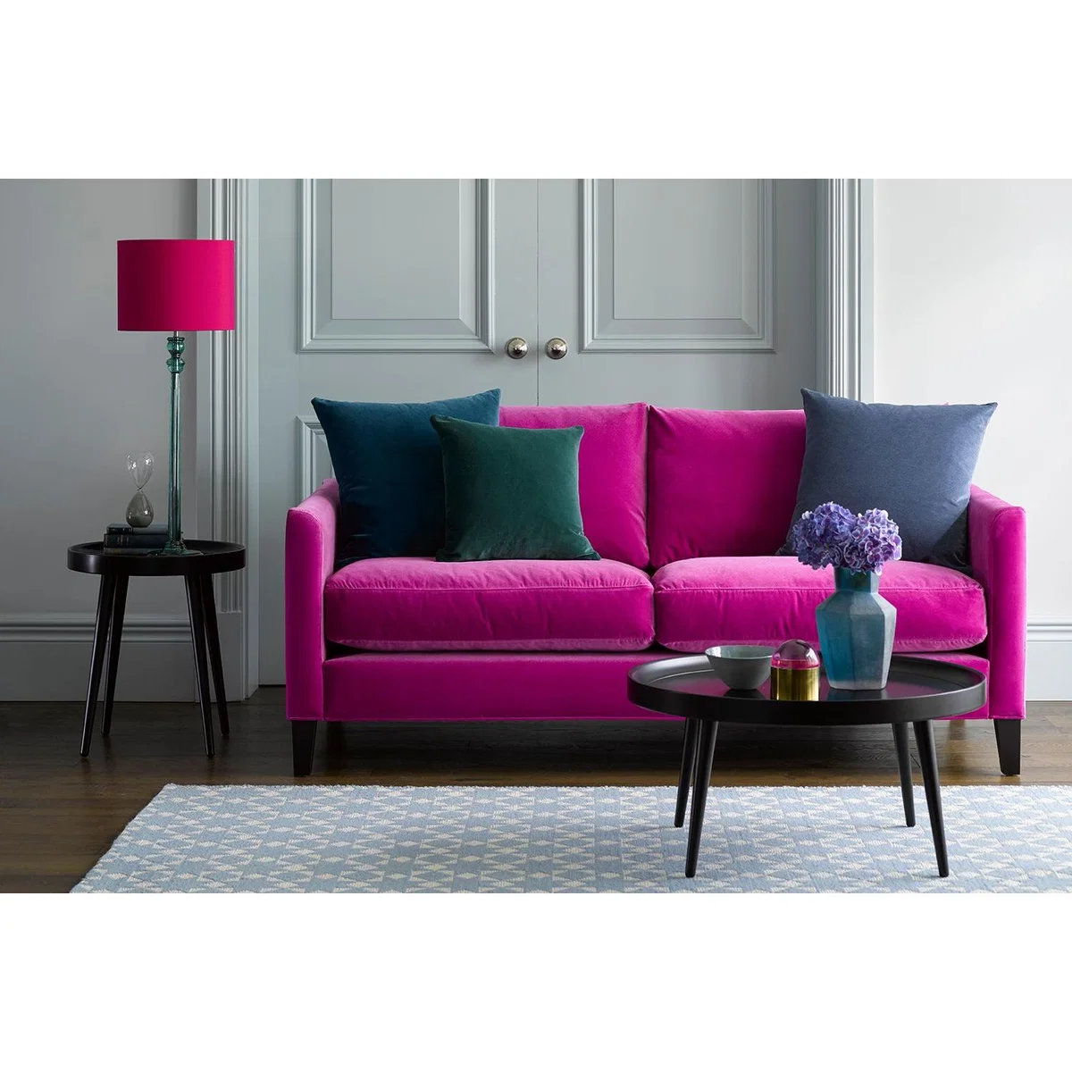 Izzy 4 Seat Sofa in Brick Aquaclean Clever Velvet – image 2