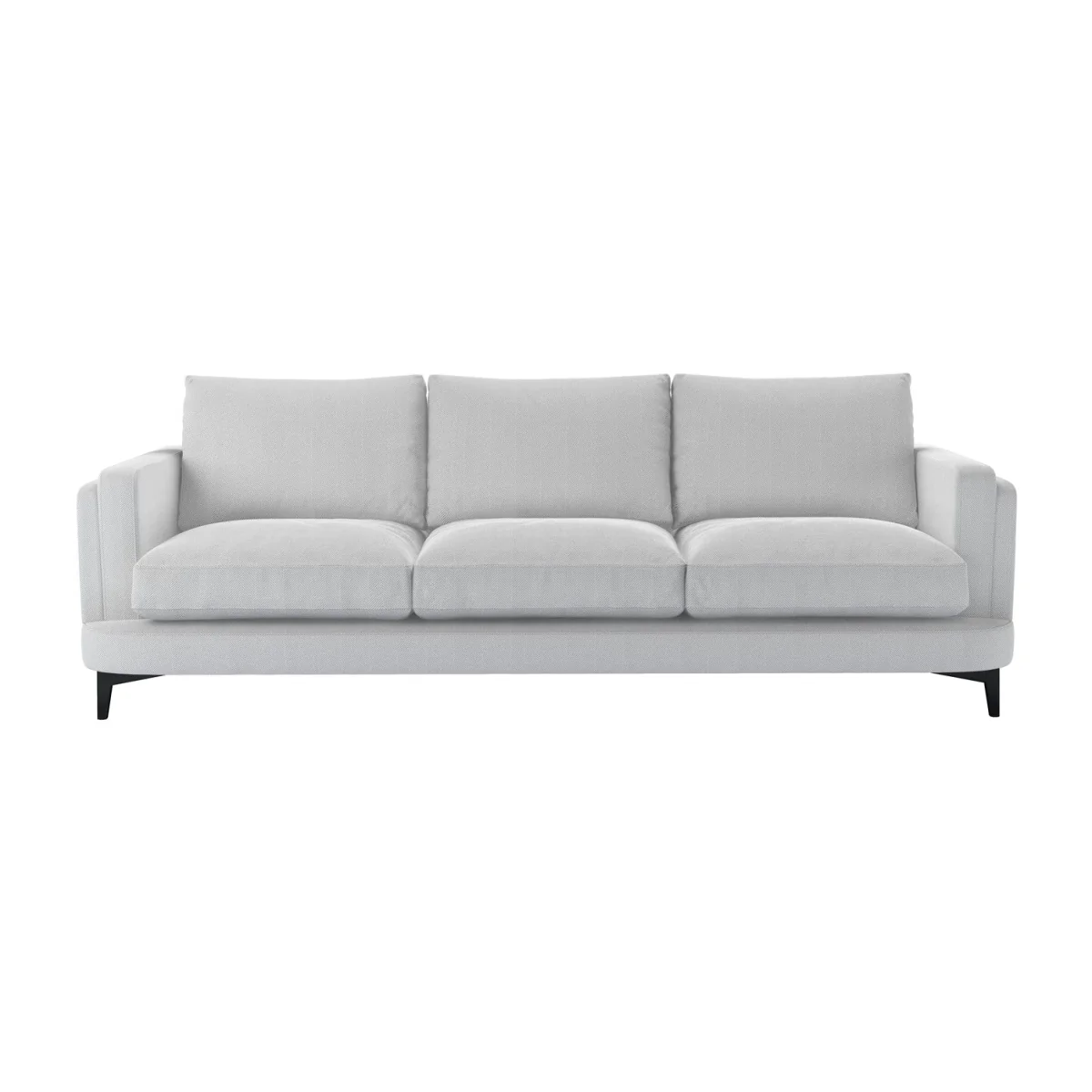 Boston Squared Arm 2.5 Seat Sofa in Sea Spray Aquaclean Clever Chenille