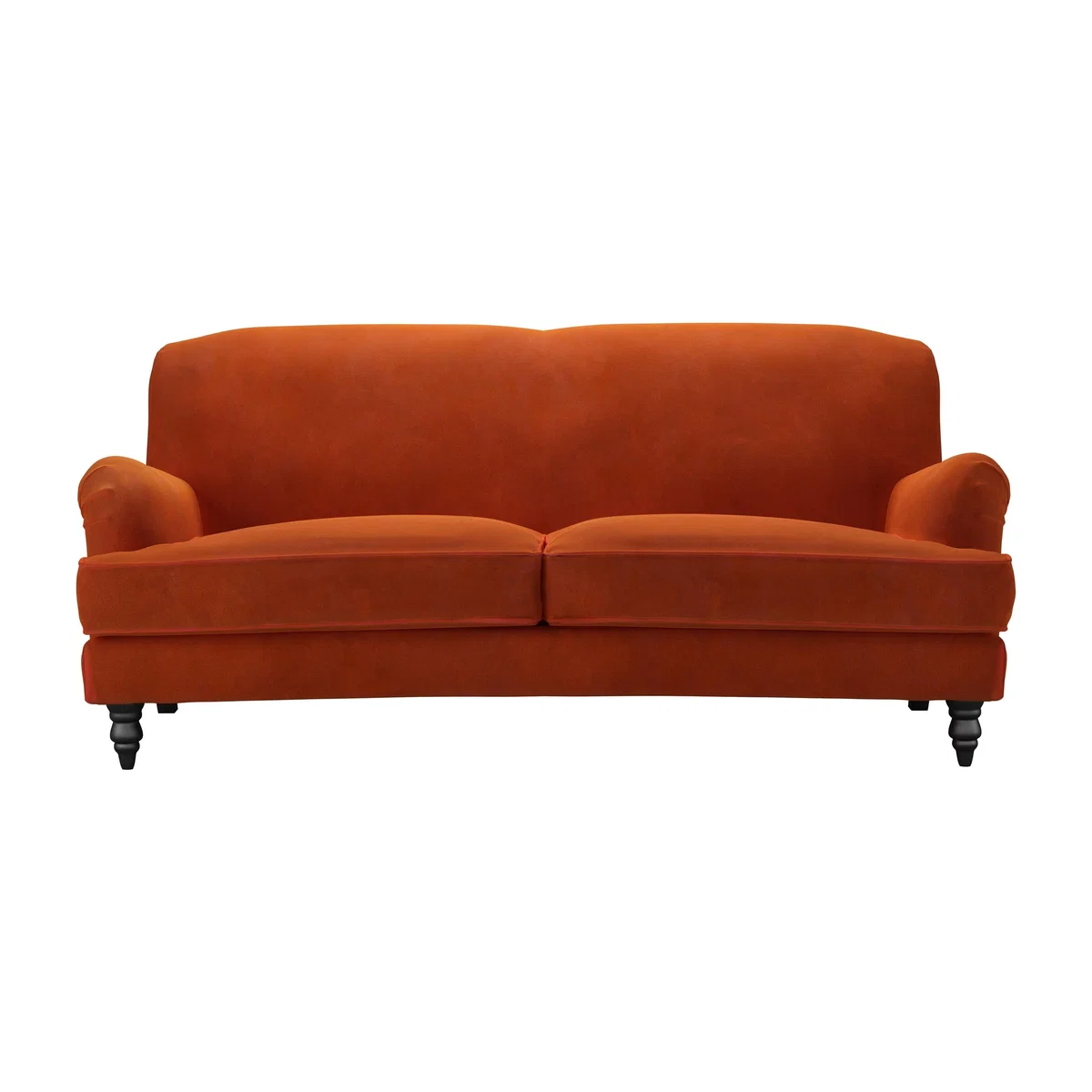 Snowdrop 3 Seat Sofa in Brick Aquaclean Clever Velvet – image 1