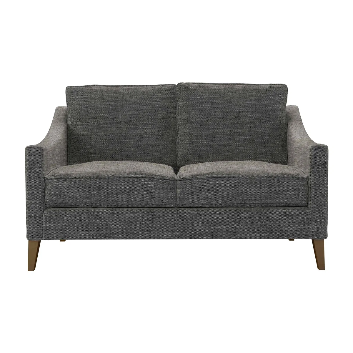 Iggy 2 Seat Sofa (breaks down) in Liquorice Baylee Multi-Tone Viscose Linen – image 1
