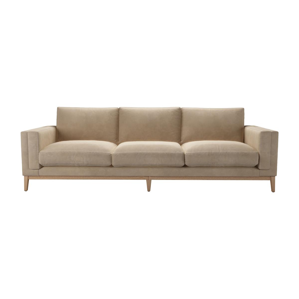 Costello 4 Seat Sofa in Fawn Aquaclean Clever Velvet – image 1