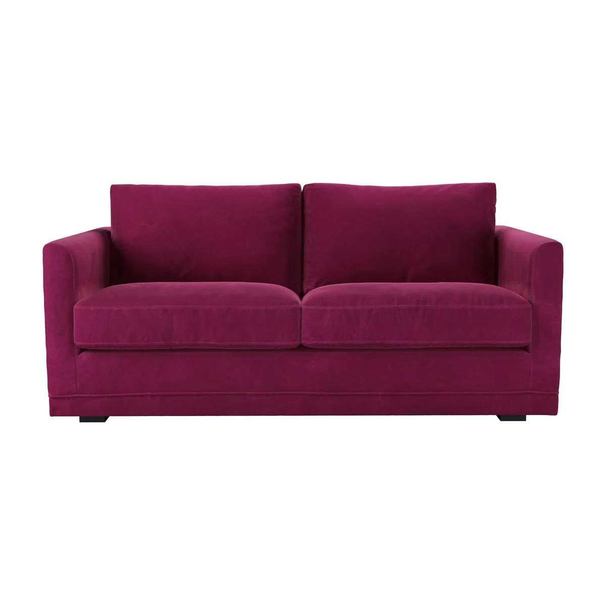Aissa 2.5 Seat Sofa with removable cover in Persian Rose Smart Velvet – image 1