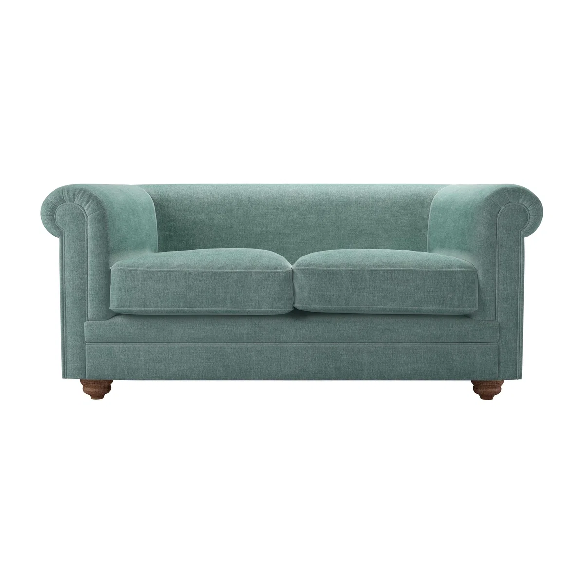 Patrick Unbuttoned 2 Seat Sofa in Sea Spray Aquaclean Clever Chenille – image 1