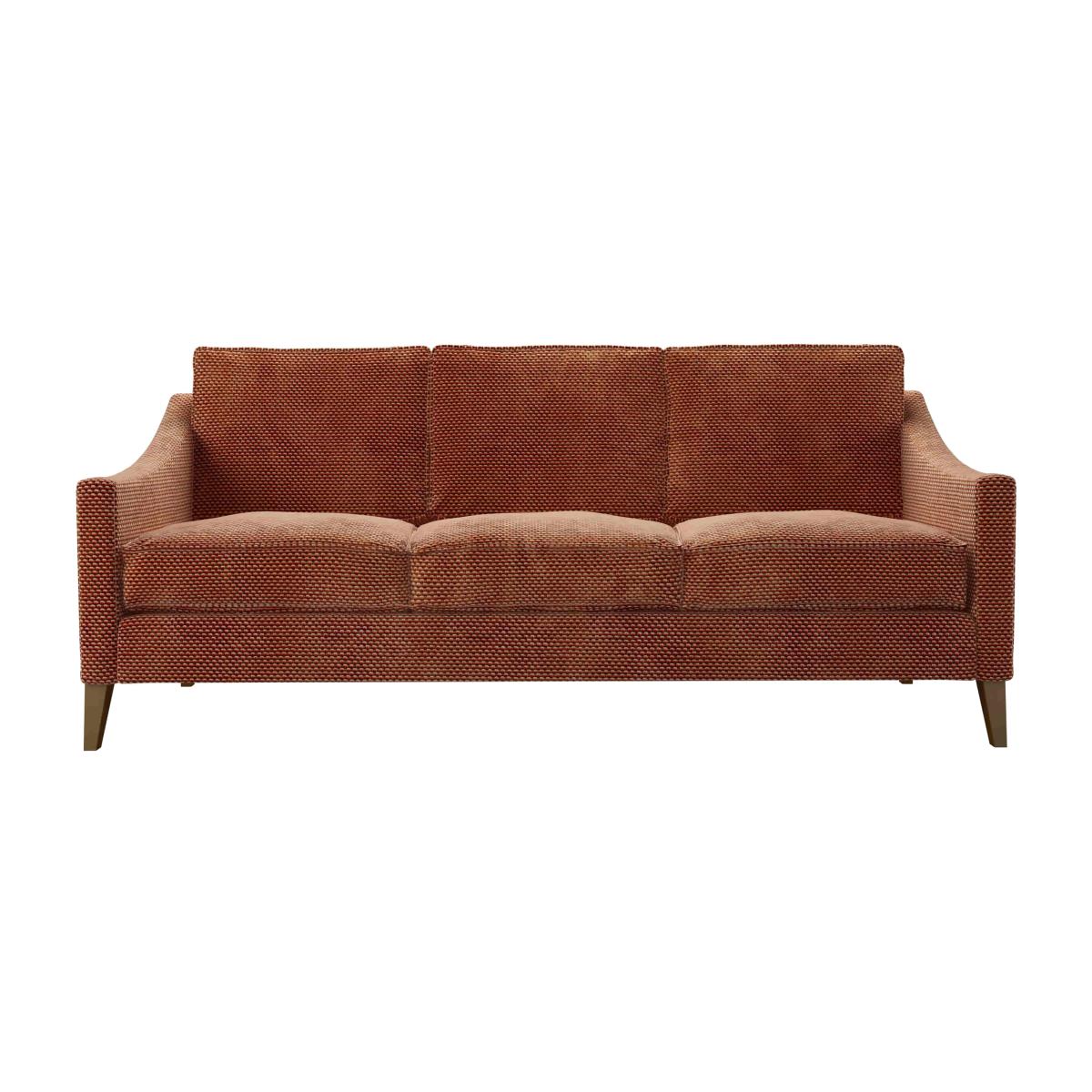 Iggy 3 Seat Sofa (breaks down) in Pomegranate Bubble Velvet – image 1