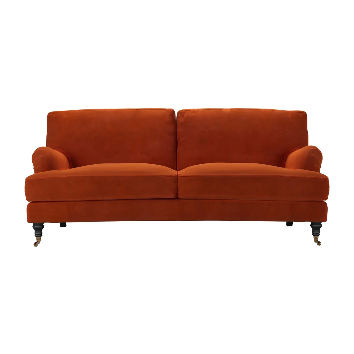 Bluebell 3 Seat Sofa in Brick Aquaclean Clever Velvet – image 1