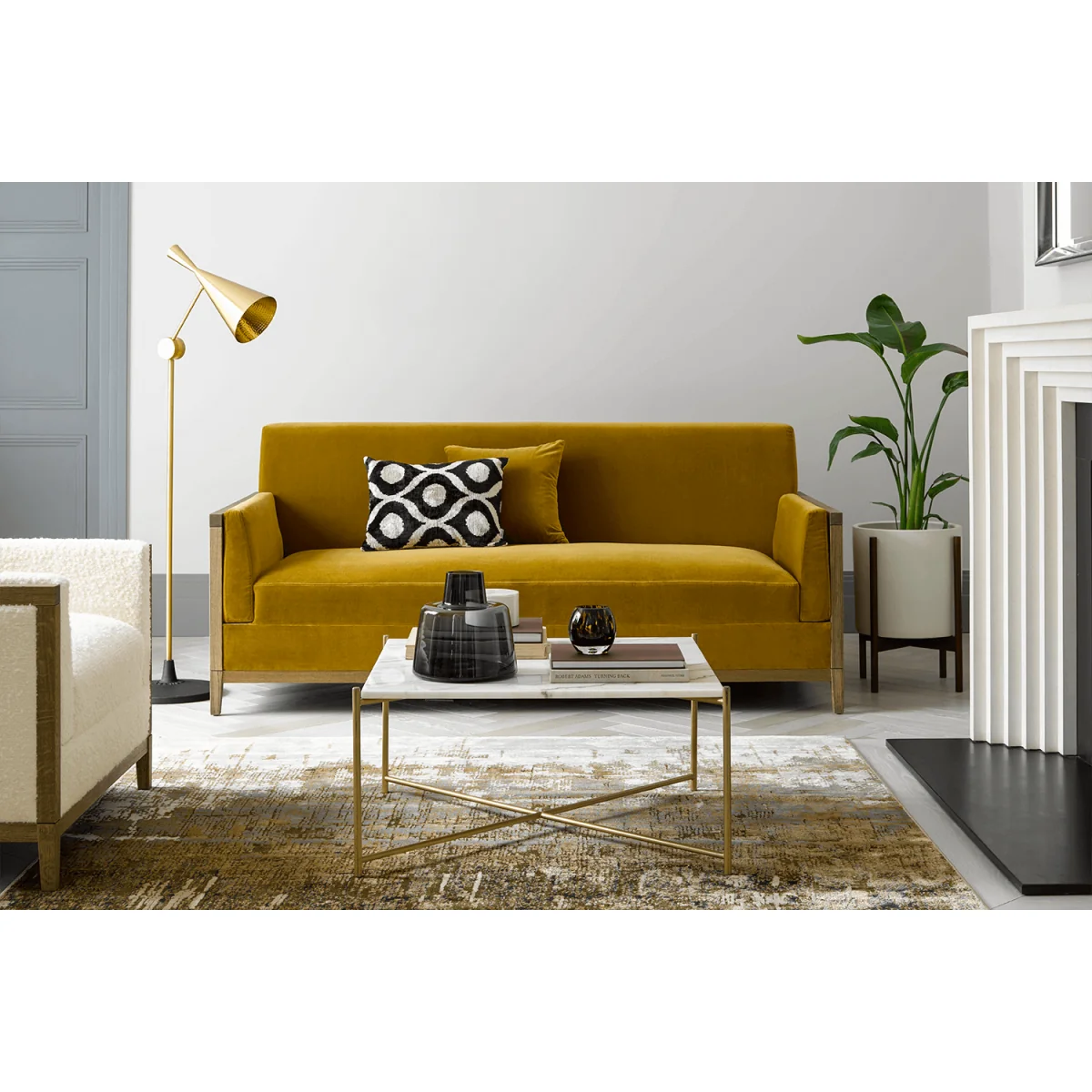 Chester 2.5 Seat Sofa in Pomegranate Bubble Velvet – image 2