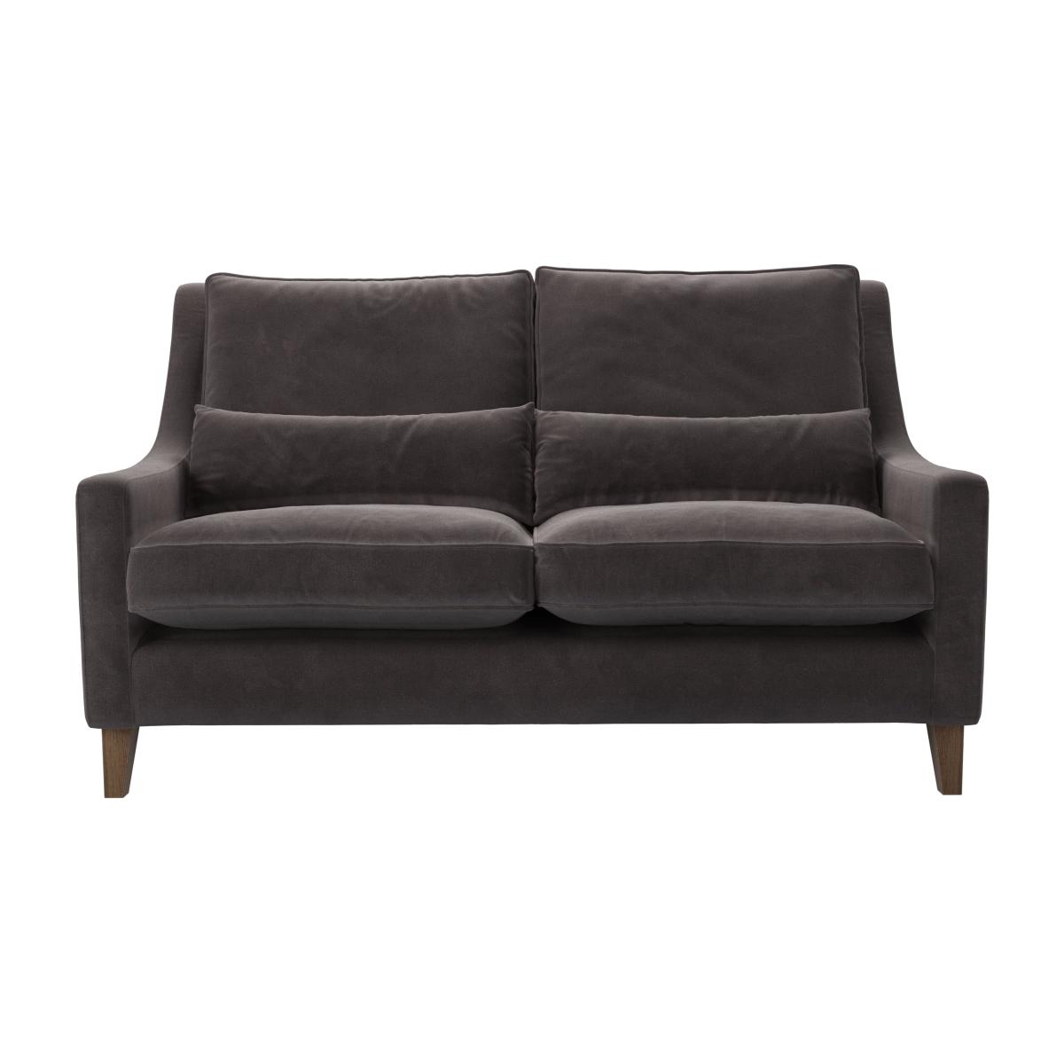 High Back Iggy 2.5 Seat Sofa in Shale Aquaclean Clever Velvet – image 1