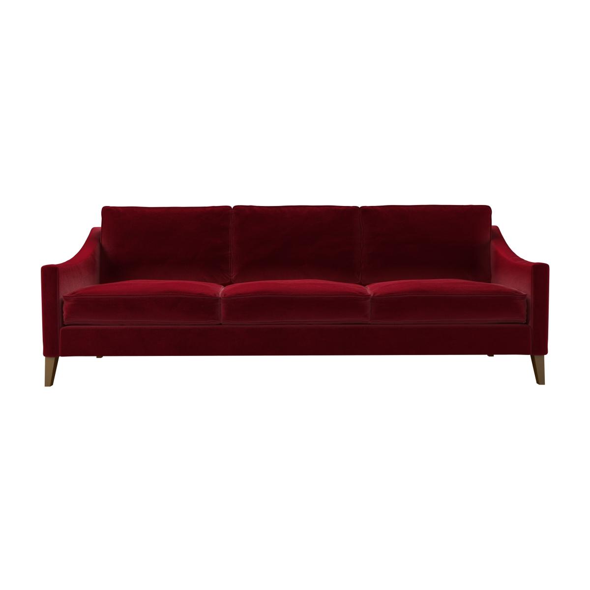 Iggy 4 Seat Sofa in Malbec Cotton Matt Velvet – image 1